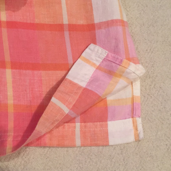 Cherokee | Vintage Plaid Linen Shirt XL - Picture 8 of 9